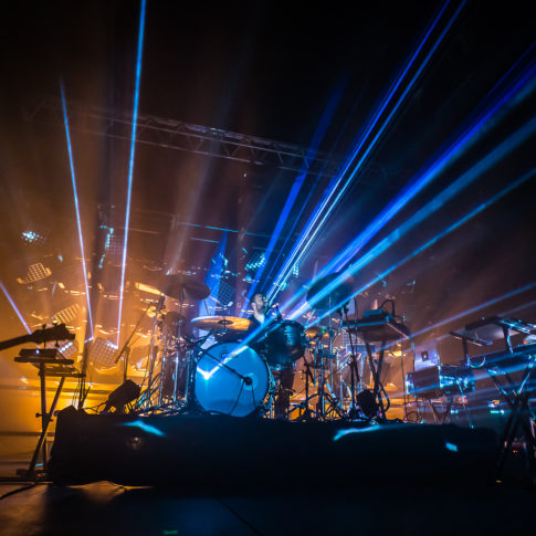 ez3kiel, blue, Frédéric Bonnaud, FredB Art, Laser, man, Photo, Photographer, Live, Concert, Le Moulin, Marseille, France