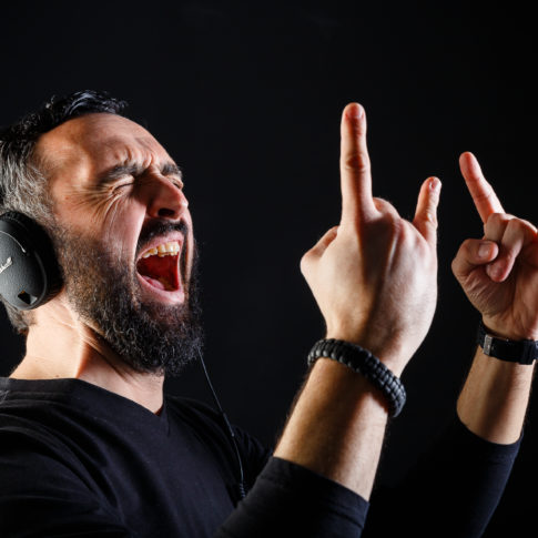 Jérome, Rock Attack, Marshall, Portrait, Studio, Frédéric Bonnaud, FredB Art, Shoot, Man, Project, Photo, Photographer, Art, Marseille, France